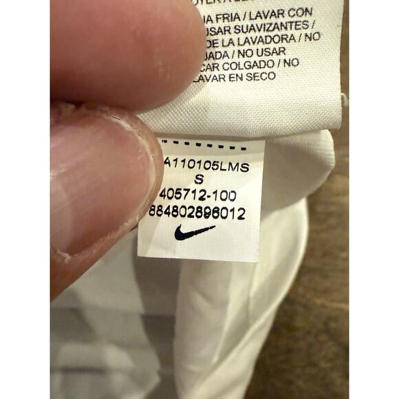 Nike Womens White Bob Wood 80 Just Do It Short Sleeve T-Shirt Size S 405712-100 - Picture 8 of 10